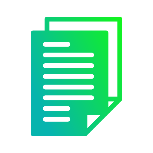 Document Generic gradient fill icon