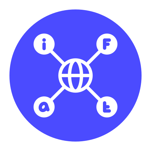 rete del globo Generic color fill icona