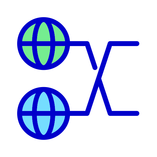 sieć globalna Generic color lineal-color ikona