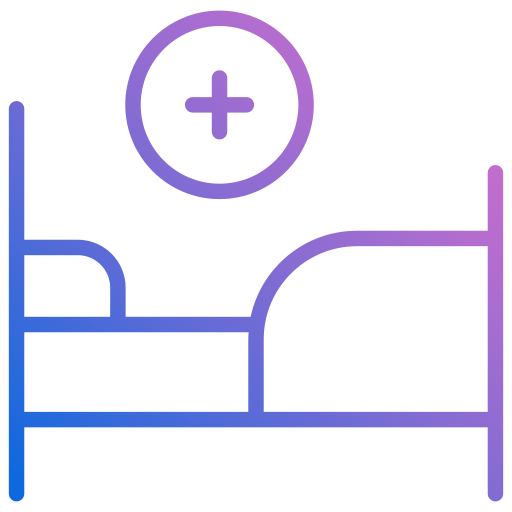 病院用ベッド Generic gradient outline icon