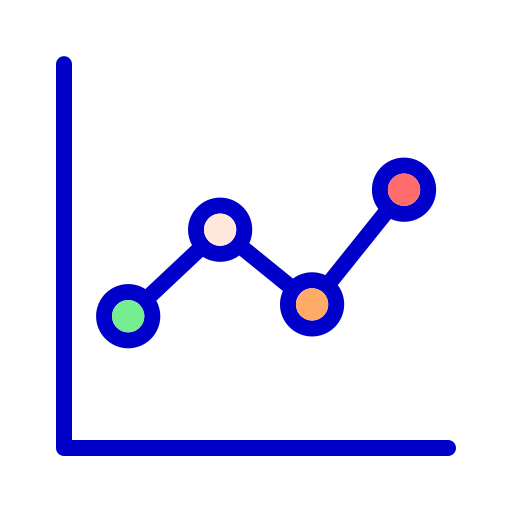 gráfico arriba Generic color lineal-color icono