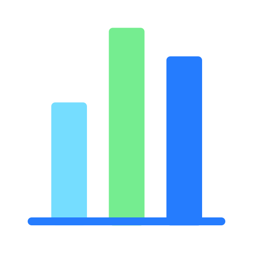 Chart bars Generic color fill icon