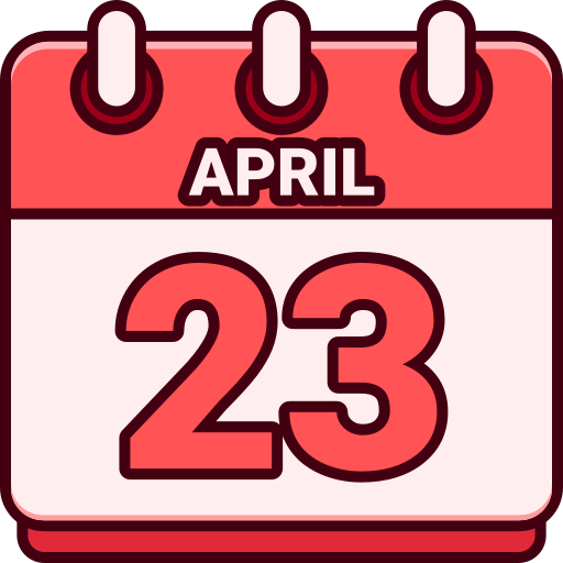 April 23 Generic color lineal-color icon