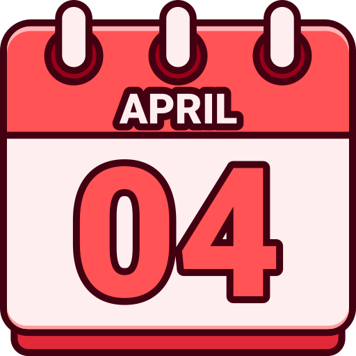 April 4 Generic color lineal-color icon