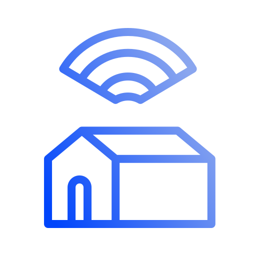 Smart house Generic gradient outline icon