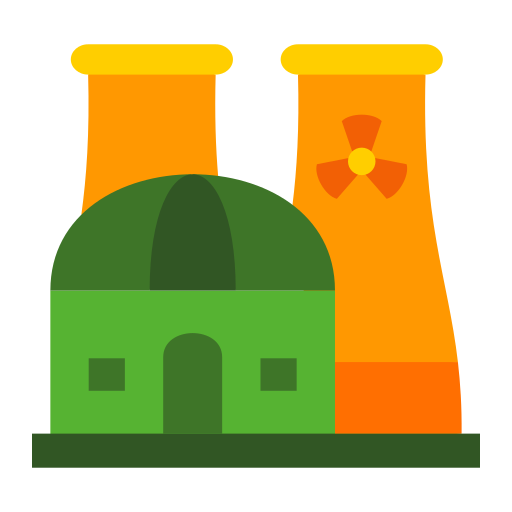 Nuclear plant Generic color fill icon