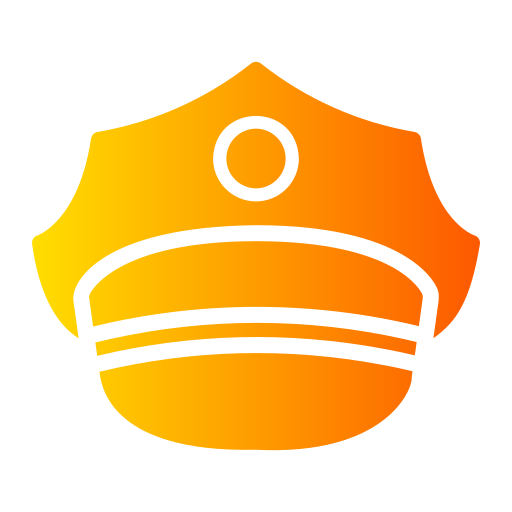 Police hat Generic gradient fill icon