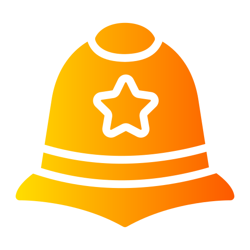 Police helmet Generic gradient fill icon