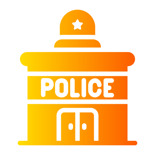 Полицейский участок Generic gradient fill иконка