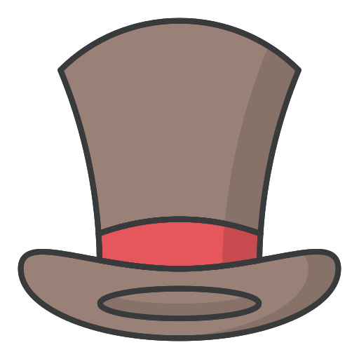 Top hat edt.im Lineal color icon