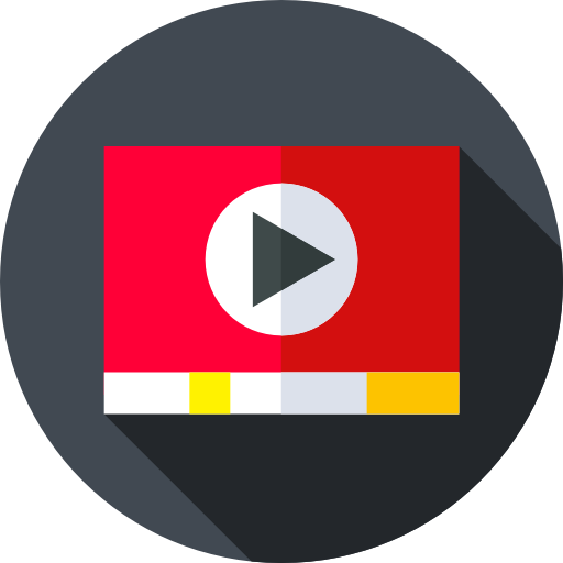 videodatei Flat Circular Flat icon