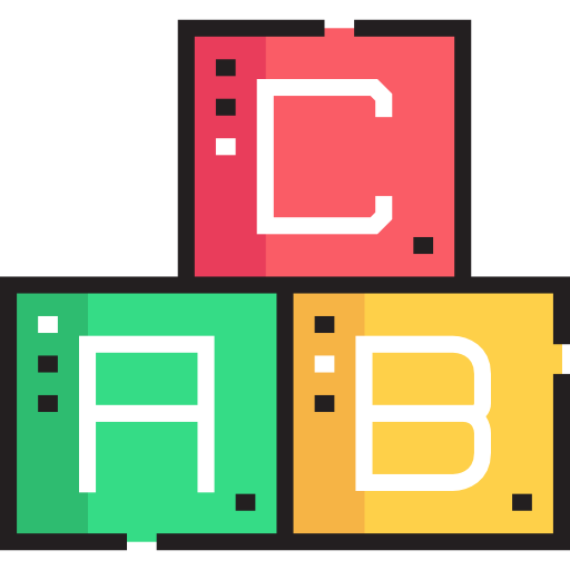 abc Detailed Straight Lineal color ikona