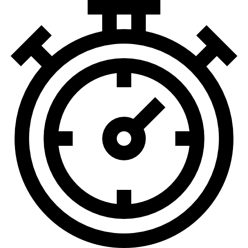 Chronometer Basic Straight Lineal icon