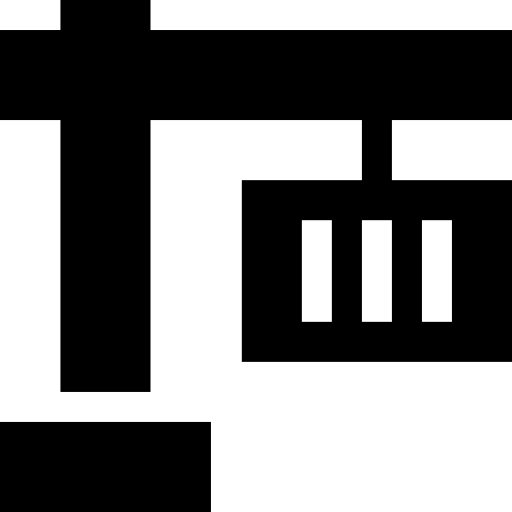 クレーン Basic Straight Filled icon