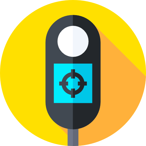 medidor de color Flat Circular Flat icono