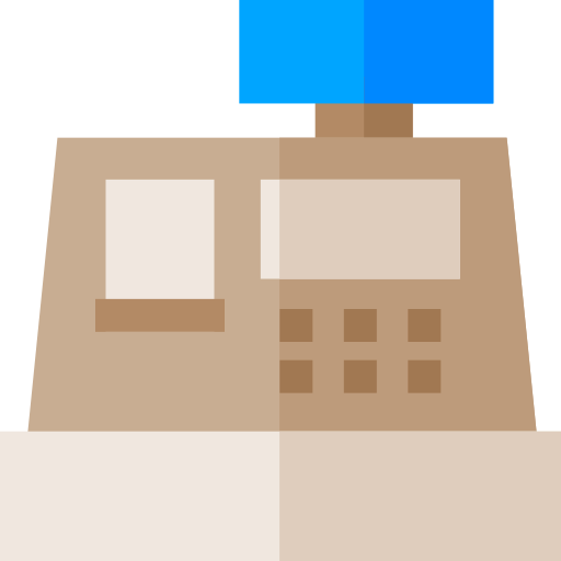 Cashier Basic Straight Flat icon