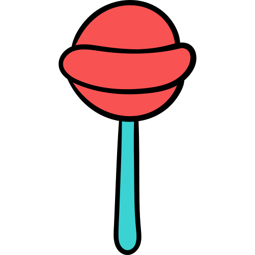 Lollipop Hand Drawn Color icon