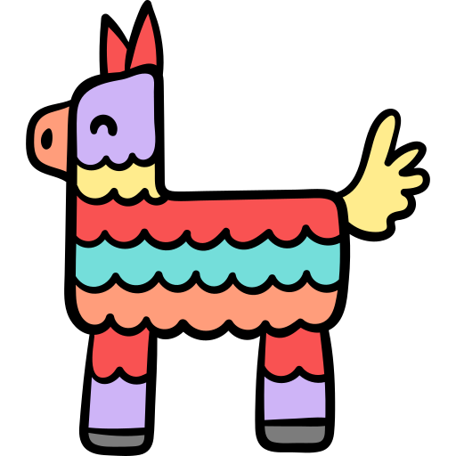 Piñata Hand Drawn Color icon