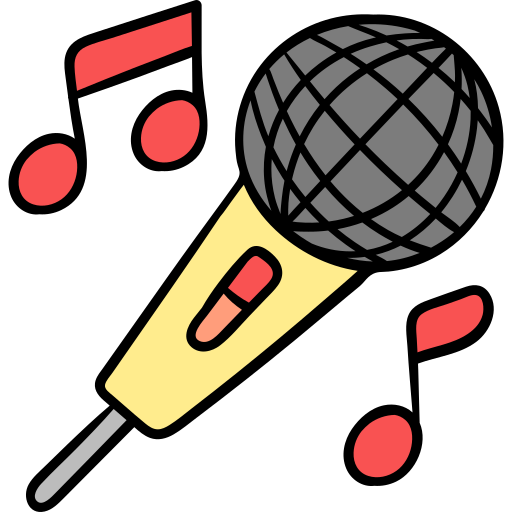 Microphone Hand Drawn Color icon