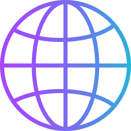 globo Generic gradient outline icona