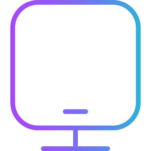 computer Generic gradient outline icon