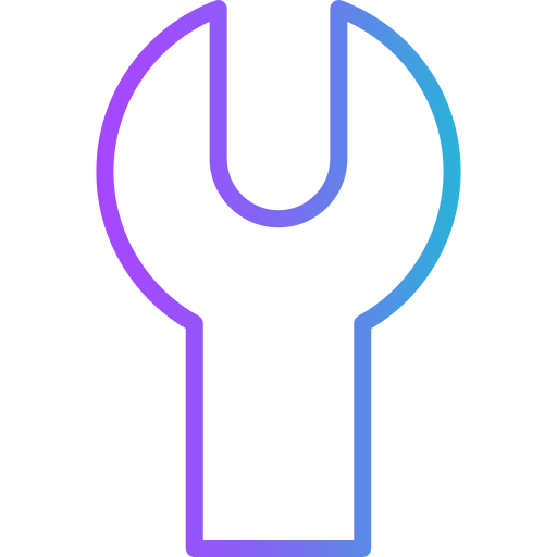 moersleutel Generic gradient outline icoon