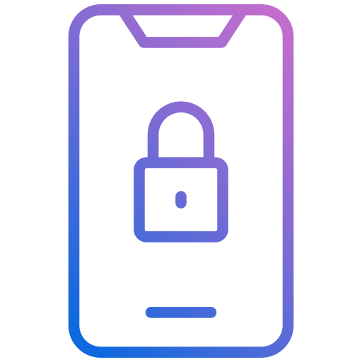 sicurezza mobile Generic gradient outline icona