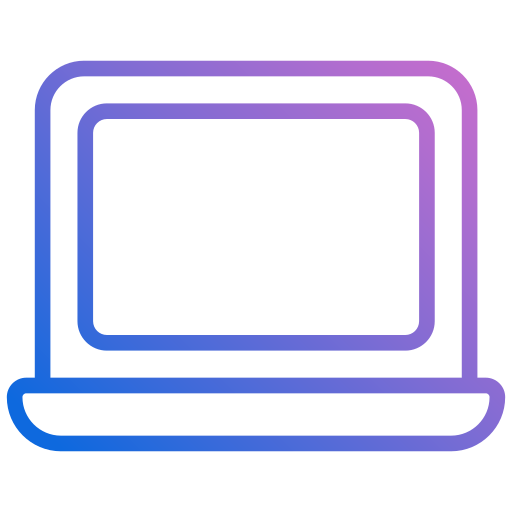 Ноутбук Generic gradient outline иконка