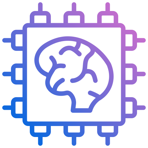 microchip Generic gradient outline icona