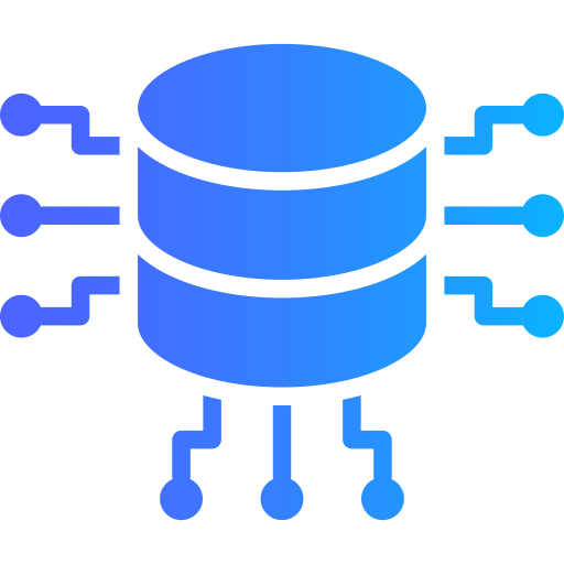 server dati Generic gradient fill icona