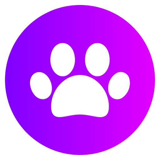 Pawprint Generic gradient fill icon