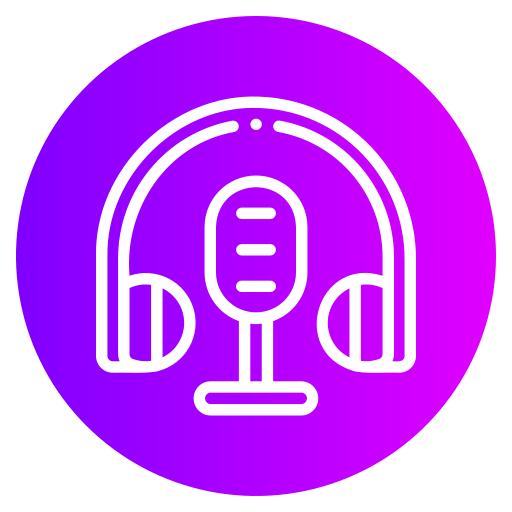 podcast Generic gradient fill ikona