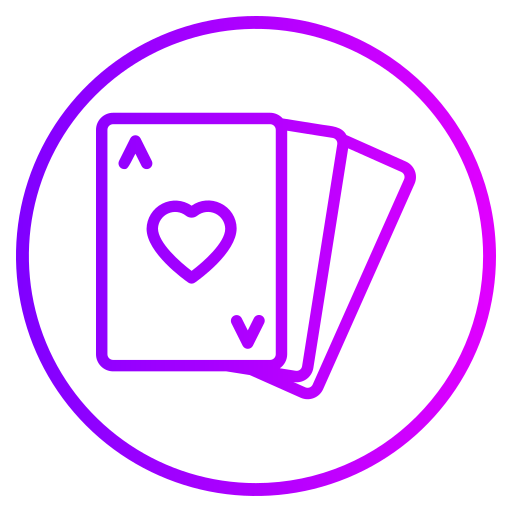 Покерные карты Generic gradient outline иконка