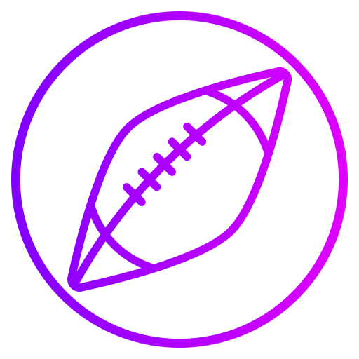 Мяч для регби Generic gradient outline иконка