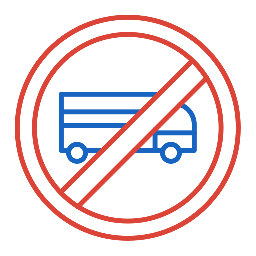 No trucks Generic color outline icon