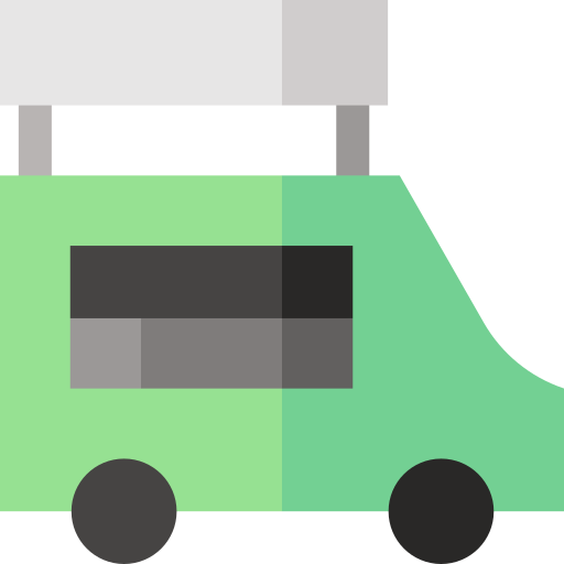 Food truck Basic Straight Flat icon