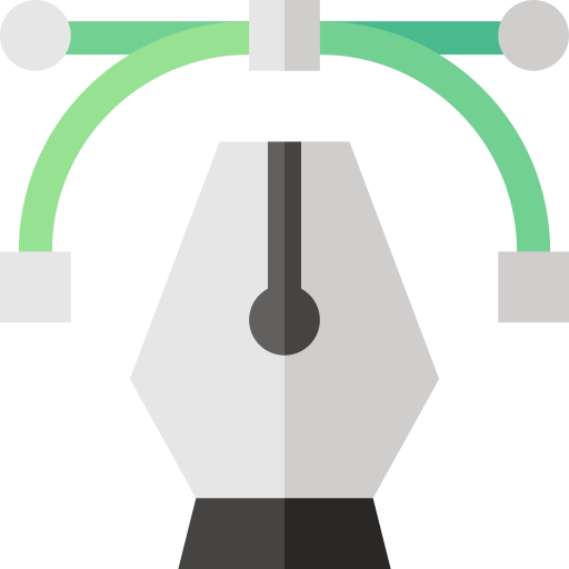 diseño gráfico Basic Straight Flat icono