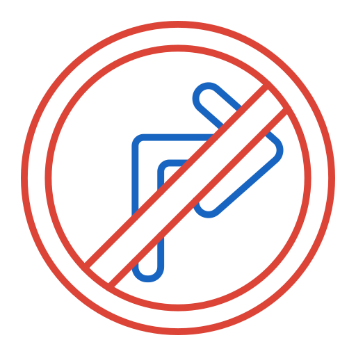 No right turn Generic color outline icon