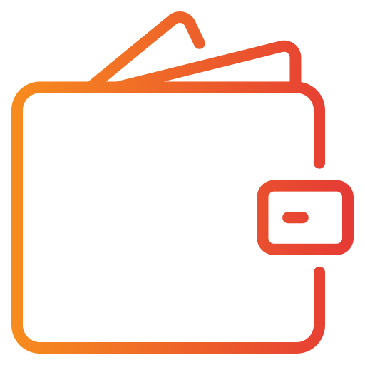 Wallet Generic gradient outline icon