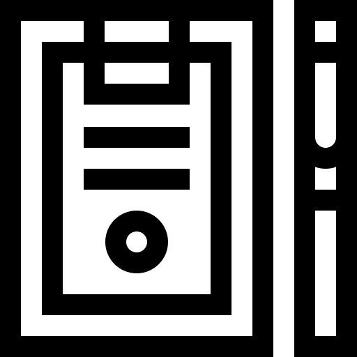 documento Basic Straight Lineal Ícone