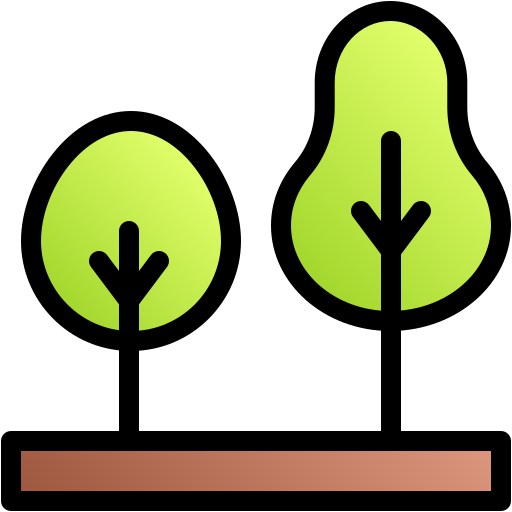 Árbol Generic gradient lineal-color icono