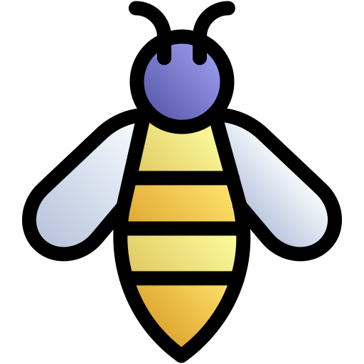 蜂 Generic gradient lineal-color icon