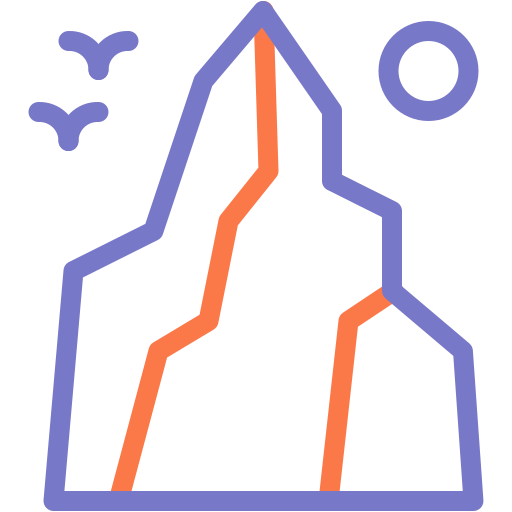 동굴 Generic color outline icon