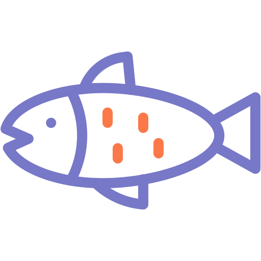 魚 Generic color outline icon