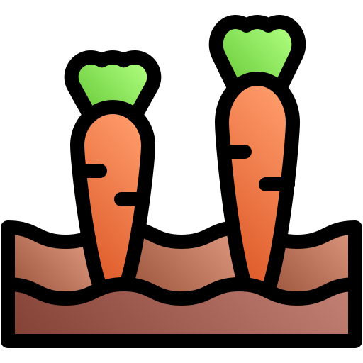 Морковь Generic gradient lineal-color иконка