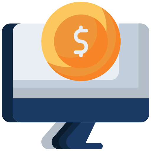 Online money Generic color fill icon