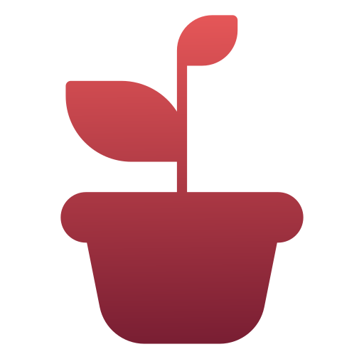 Горшок для растений Generic gradient fill иконка