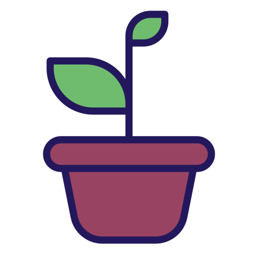 vaso de plantas Generic gradient lineal-color Ícone