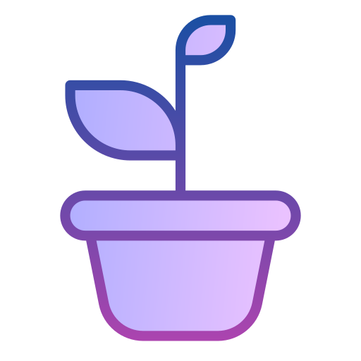 植木鉢 Generic gradient lineal-color icon