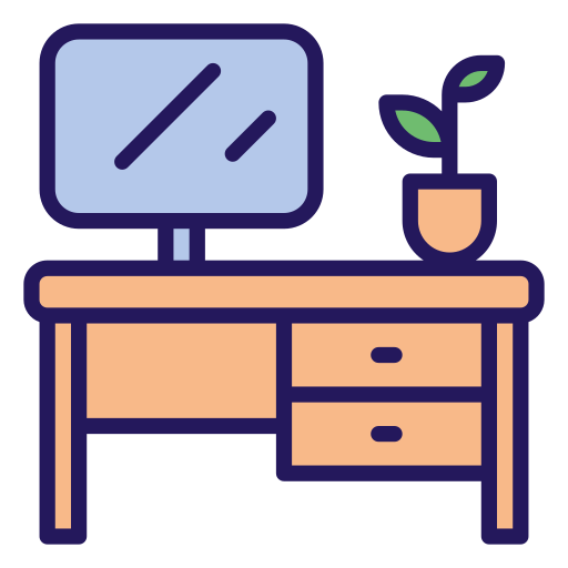 Desk Generic gradient lineal-color icon